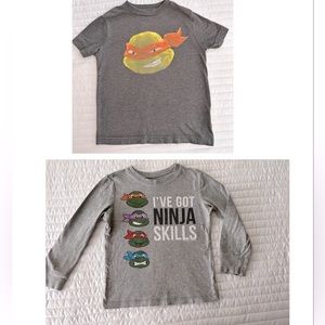 OLD NAVY| SIZE 5T | SET OF TWO GRAPHIC TEES| NINJA TURTLES| COORD SET